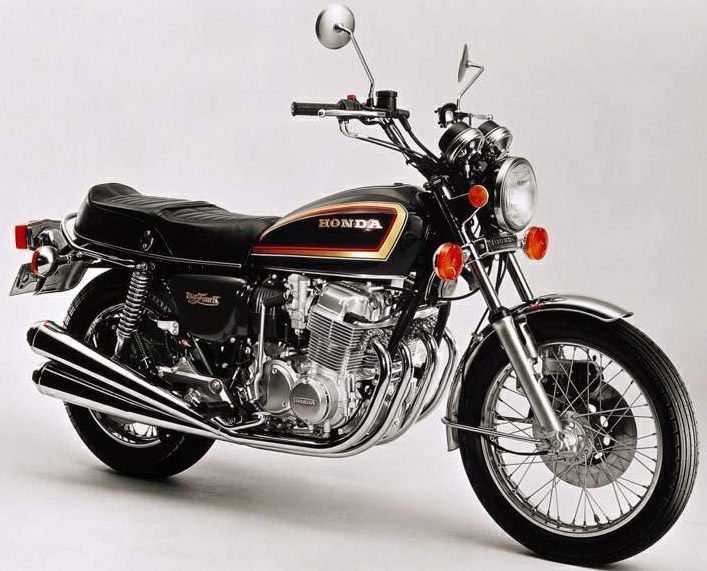 black 1977 Honda 750K